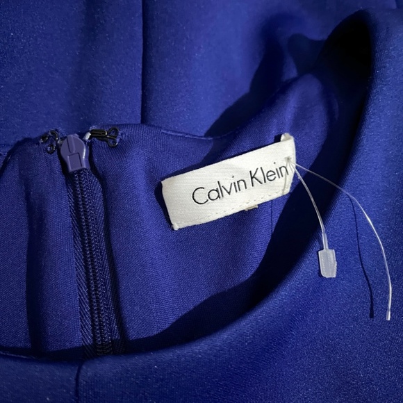 Calvin Klein Structured Fit and Flare Dress - Picture 8 of 11